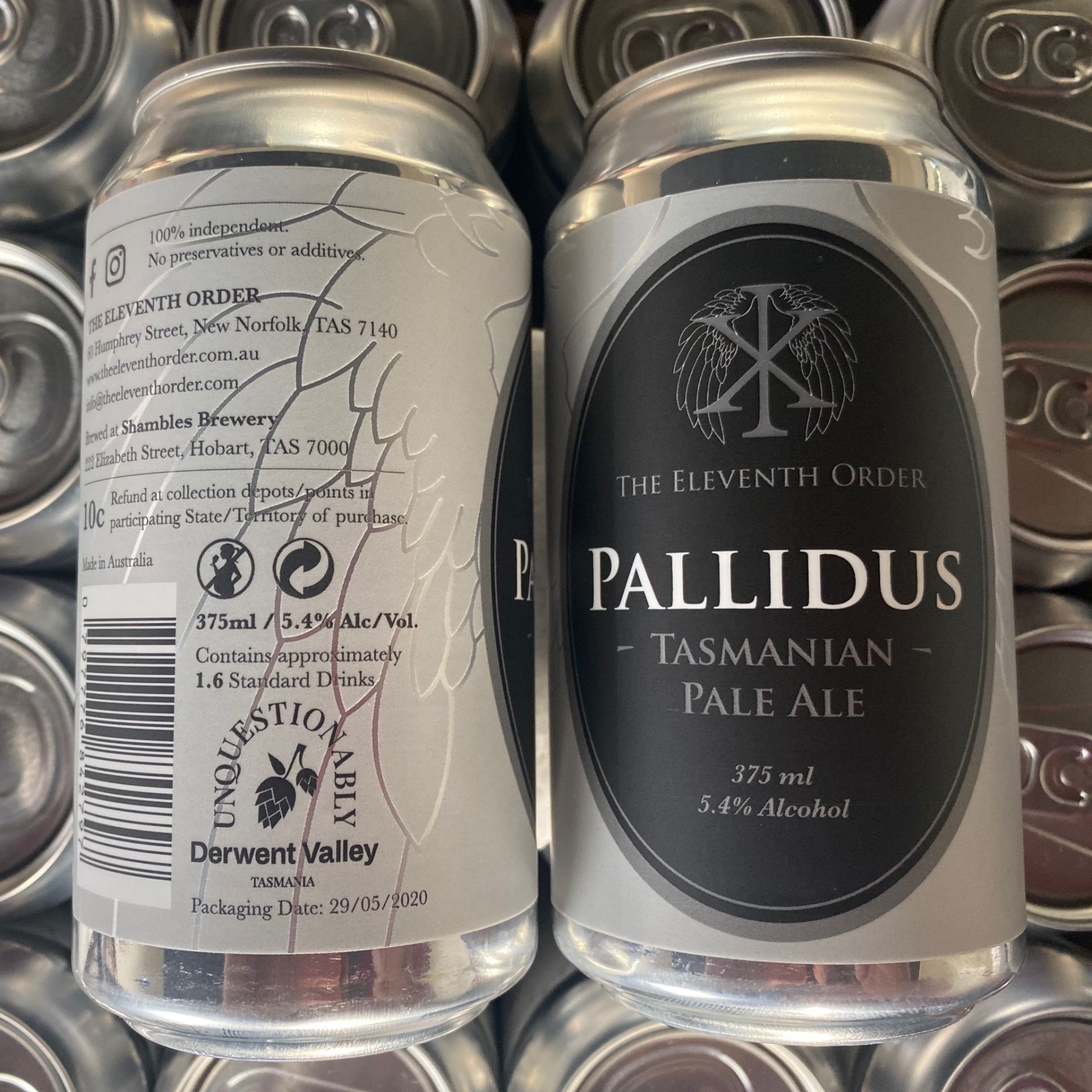 The Eleventh Order Brewery Pallidus Pale Ale label