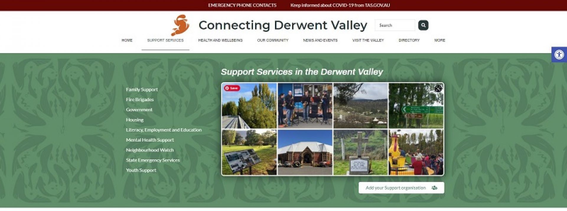 Connecting Derwent Valley website blade